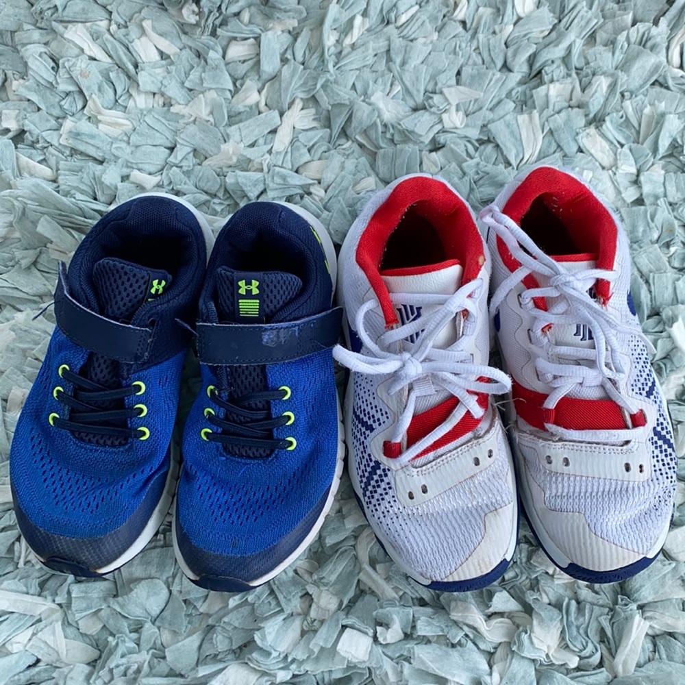 Boys tennis shoes- Nike and UnderArmour